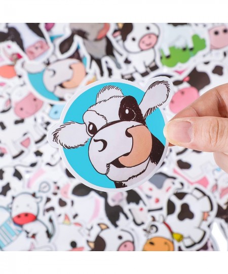 Cute Cow Stickers for Water Bottles Kawaii Cartoon Animal Stickers for Hydro Flask Scrapbook Laptop Skateboard Car Waterproof...