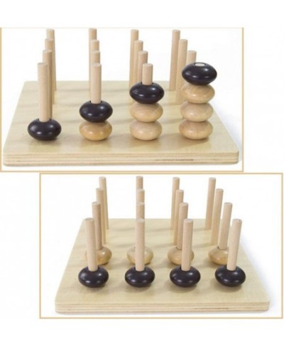 1 Set of 3D Four in a Row Wooden Strategy Game Connect Four Chess Educational Toy Thinking Game for Kids Adults $45.62 - Boar...