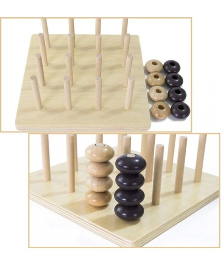 1 Set of 3D Four in a Row Wooden Strategy Game Connect Four Chess Educational Toy Thinking Game for Kids Adults $45.62 - Boar...