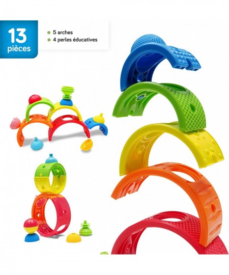 13 Piece Rainbow Arches and Toddler Pop Beads - Ages 18 Months to 4 Years - BL720 $43.37 - Early Development & Activity Toys