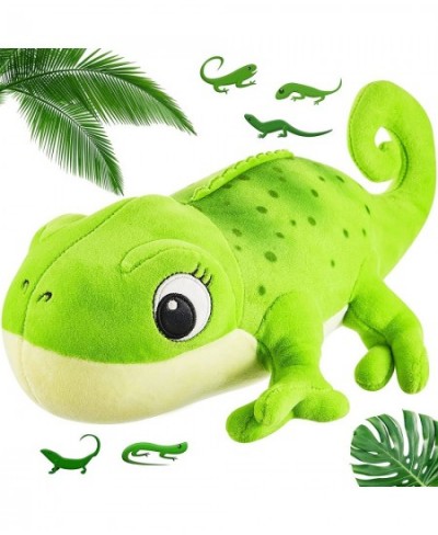 Chameleon Stuffed Animal Cute Chameleon Plush Doll Green Chameleon Toy Soft Stuffed Chameleon Toy for Birthday Baby Shower Ch...