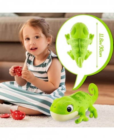 Chameleon Stuffed Animal Cute Chameleon Plush Doll Green Chameleon Toy Soft Stuffed Chameleon Toy for Birthday Baby Shower Ch...