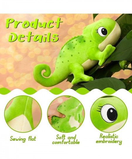 Chameleon Stuffed Animal Cute Chameleon Plush Doll Green Chameleon Toy Soft Stuffed Chameleon Toy for Birthday Baby Shower Ch...