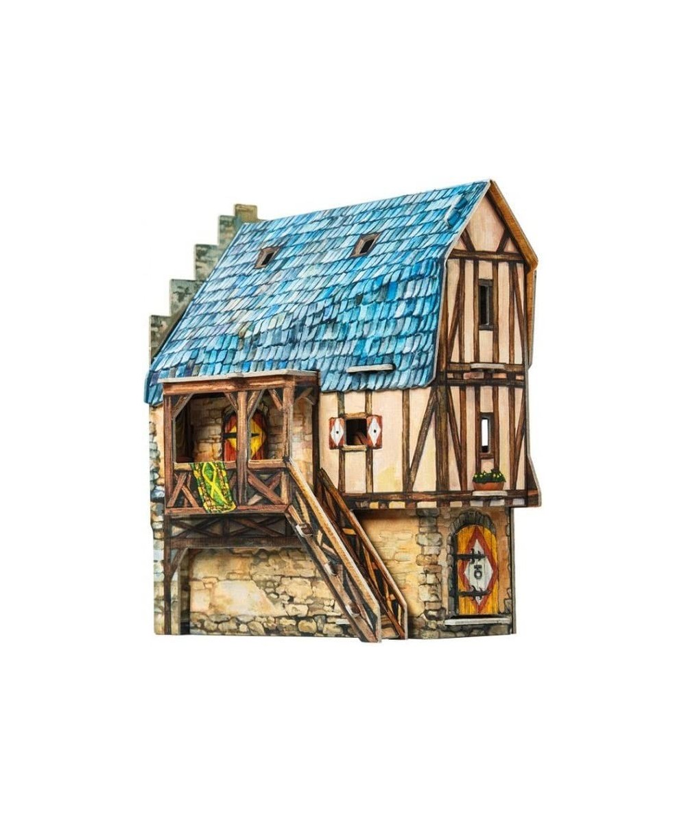 Innovative 3D Puzzle - Town School - Medieval Town - 5½“ x 4½“ x 2½“ 14 pcs - Clever Paper (330) $36.92 - 3-D Puzzles