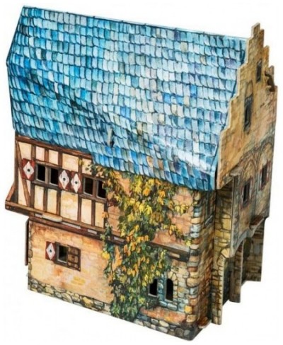 Innovative 3D Puzzle - Town School - Medieval Town - 5½“ x 4½“ x 2½“ 14 pcs - Clever Paper (330) $36.92 - 3-D Puzzles