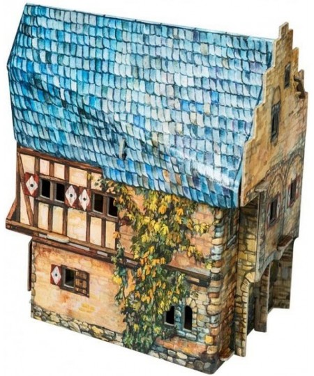 Innovative 3D Puzzle - Town School - Medieval Town - 5½“ x 4½“ x 2½“ 14 pcs - Clever Paper (330) $36.92 - 3-D Puzzles