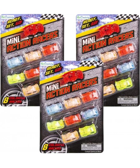 Mini Transparent Action Cars for Kids Set of 24 Miniature Racers in Assorted Colors Birthday Party Favors Goodie Bag Fillers ...