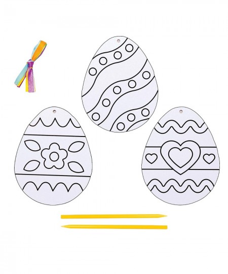 AT421 Easter Egg Sand Art Decorations - Pack of 6 for Children to Decorate and Display Ideal Kids Arts and Crafts Project $16...