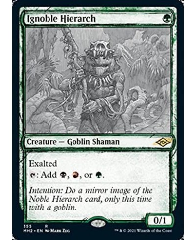 Magic: the Gathering - Ignoble Hierarch (355) - Showcase (Sketch Art) - Modern Horizons 2 $12.70 - Trading Cards & Accessories