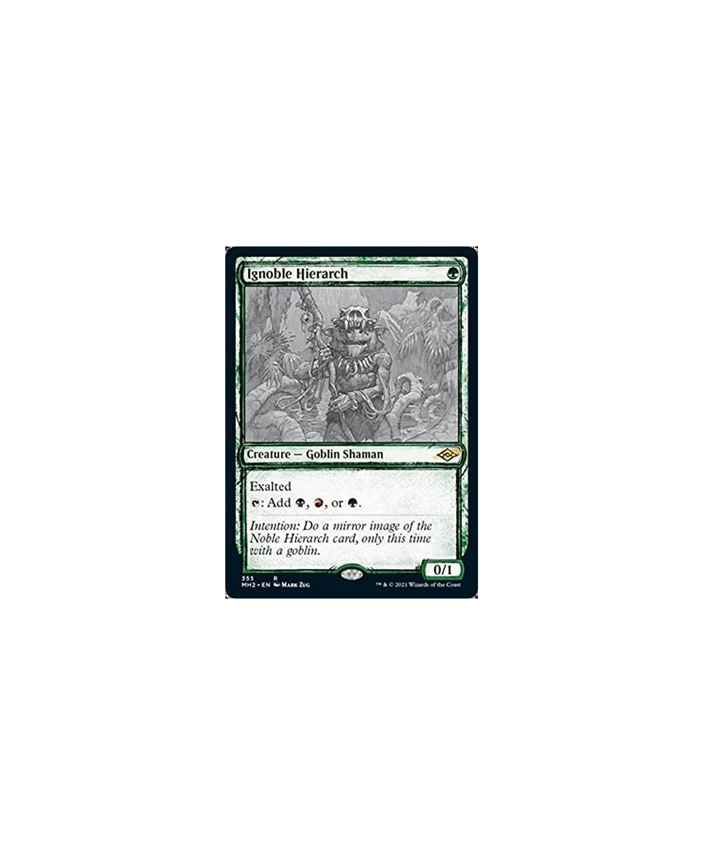 Magic: the Gathering - Ignoble Hierarch (355) - Showcase (Sketch Art) - Modern Horizons 2 $12.70 - Trading Cards & Accessories