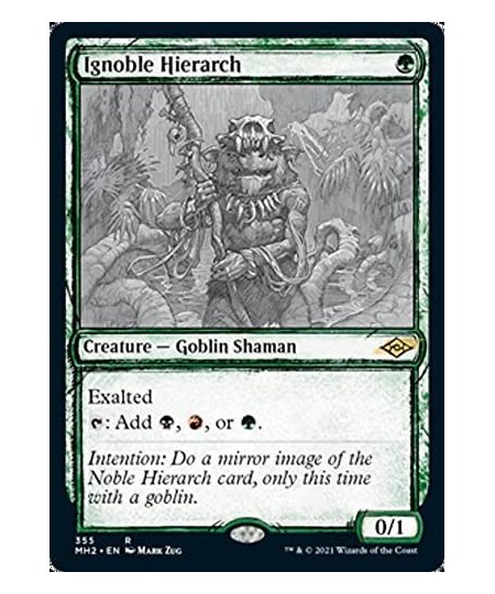 Magic: the Gathering - Ignoble Hierarch (355) - Showcase (Sketch Art) - Modern Horizons 2 $12.70 - Trading Cards & Accessories