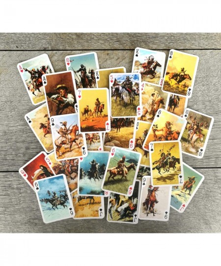 Wild WEST Playing Cards (Poker Deck 54 Cards All Different) Vintage Western Frank McCarthy Cowboys Pioneers Indians $35.72 - ...