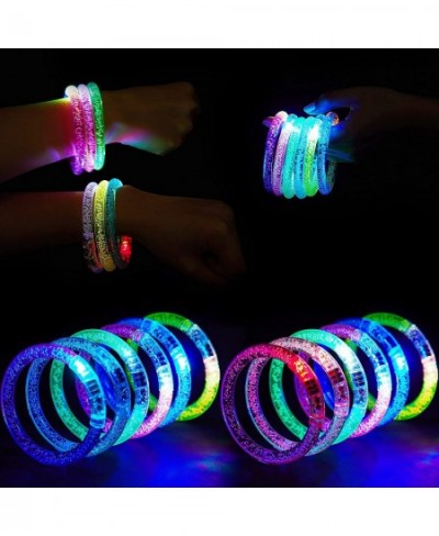 12 Pieces LED Glow Stick Bracelet Glow Sticks Bracelet Glow In The Dark Kids And Adults Stick Favors Party Colorful Glow Ligh...