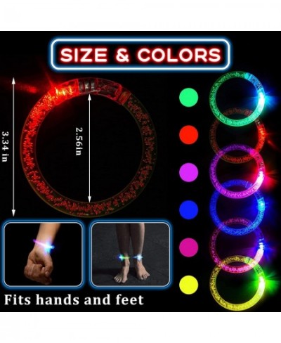 12 Pieces LED Glow Stick Bracelet Glow Sticks Bracelet Glow In The Dark Kids And Adults Stick Favors Party Colorful Glow Ligh...