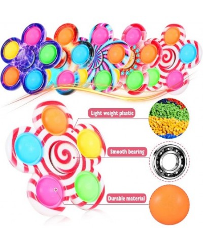 5 Pack Pop Fidget Spinner Push Pop Bubble Fidget Spinner Simple Sensory Fidget Hand Spinner - Stress Reduction and Anxiety Re...