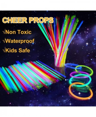 50 Glow Sticks Bulk Party Supplies Set Glow in The Dark Party Light Up Sticks Party Favors Include 50 8"Glowsticks & 50Connec...