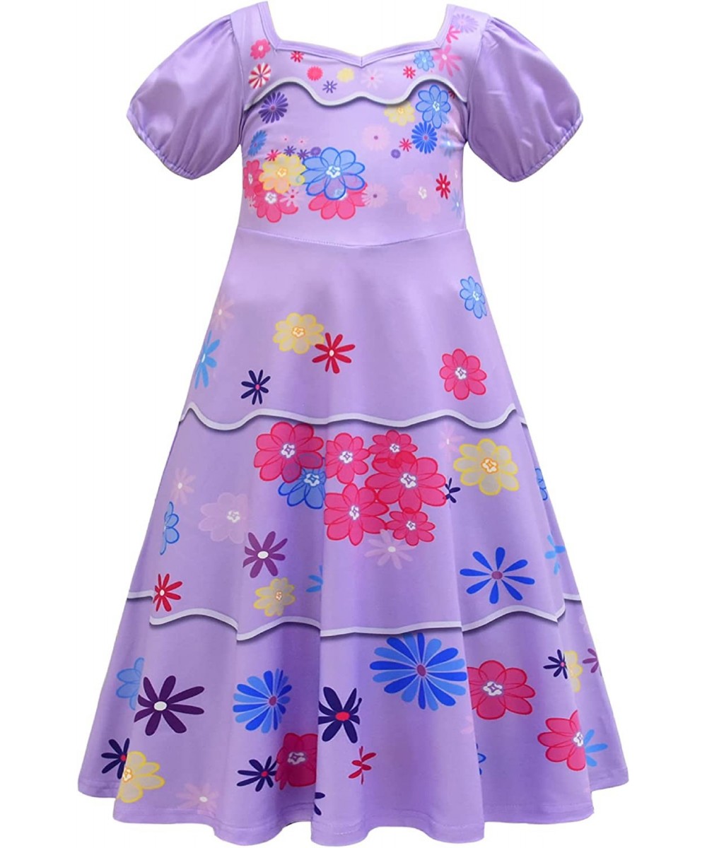 Mirabel Isabella Dolores Girls Easter Dresses Halloween Cosplay Costume Dress with Bag Girl Outfits Princess $17.86 - Kids' C...