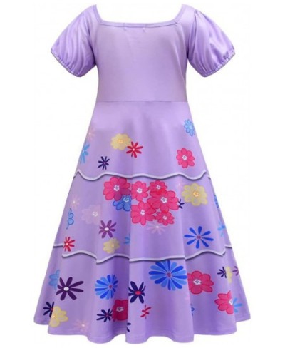 Mirabel Isabella Dolores Girls Easter Dresses Halloween Cosplay Costume Dress with Bag Girl Outfits Princess $17.86 - Kids' C...