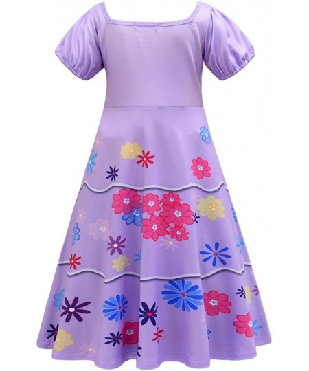 Mirabel Isabella Dolores Girls Easter Dresses Halloween Cosplay Costume Dress with Bag Girl Outfits Princess $17.86 - Kids' C...