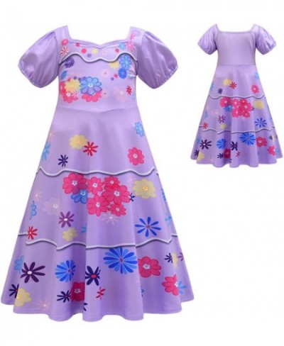 Mirabel Isabella Dolores Girls Easter Dresses Halloween Cosplay Costume Dress with Bag Girl Outfits Princess $17.86 - Kids' C...