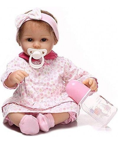 Reborn Baby Dolls 18 Inch Girl Look Real Silicone Vinyl Weighted Realistic Reborn Dolls Handmade Pretty Gift $90.59 - Dolls