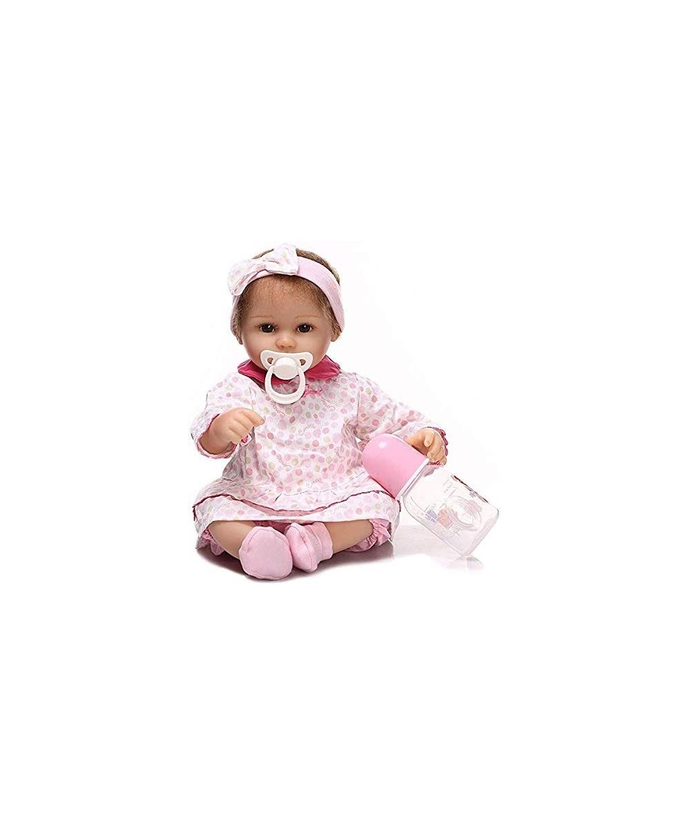 Reborn Baby Dolls 18 Inch Girl Look Real Silicone Vinyl Weighted Realistic Reborn Dolls Handmade Pretty Gift $90.59 - Dolls