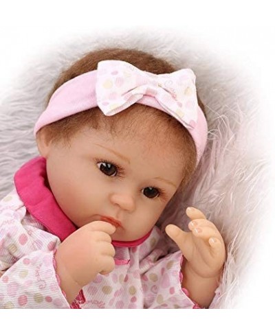 Reborn Baby Dolls 18 Inch Girl Look Real Silicone Vinyl Weighted Realistic Reborn Dolls Handmade Pretty Gift $90.59 - Dolls