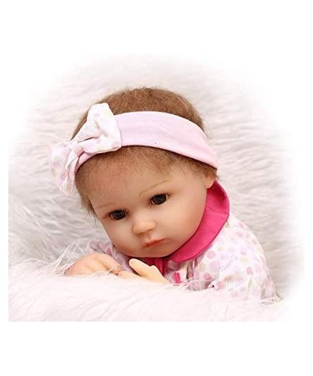 Reborn Baby Dolls 18 Inch Girl Look Real Silicone Vinyl Weighted Realistic Reborn Dolls Handmade Pretty Gift $90.59 - Dolls