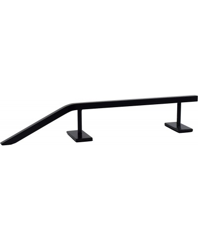 Fingerboard Rail with Pole Jam Entrance 12.5" - Custom Designed Solid Steel Construction Matte Powder Coated Finish in Black ...