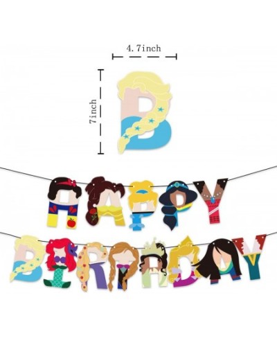 Disney Princess Birthday Party Banner Birthday Party decoration for Girl $18.70 - Kids' Party Decorations