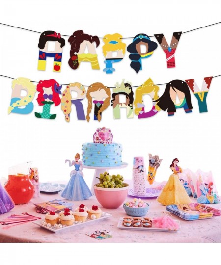 Disney Princess Birthday Party Banner Birthday Party decoration for Girl $18.70 - Kids' Party Decorations