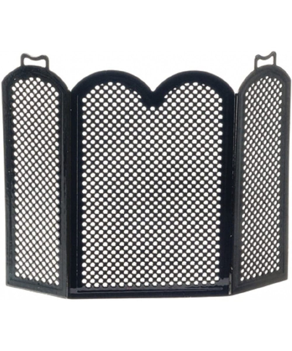 Black Fire Screen Miniature 1:12 Scale Guard Fireplace Accessory $25.34 - Dollhouse Accessories