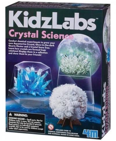 Kidzlabs Crystal Science Kit - DIY STEM Toys Lab Experiment Educational Gift for Kids & Teens $19.86 - Educational Science Kits