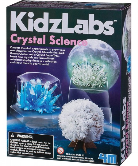 Kidzlabs Crystal Science Kit - DIY STEM Toys Lab Experiment Educational Gift for Kids & Teens $19.86 - Educational Science Kits