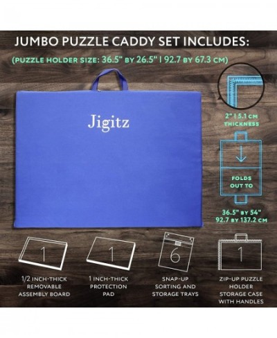 Jigsaw Puzzle Case – 1500 Piece Puzzle Caddy Portable Puzzle Storage Case with Handles and Sorting Trays $80.99 - Puzzle Acce...