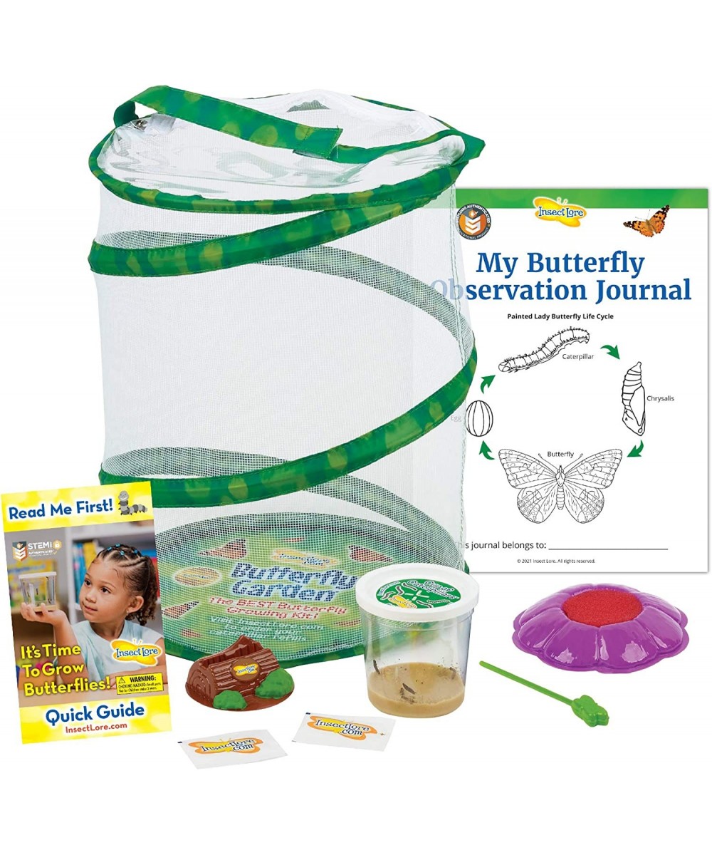 Butterfly Garden: Original Habitat and Live Cup of Caterpillars with STEM Butterfly Journal – Life Science & STEM Education –...