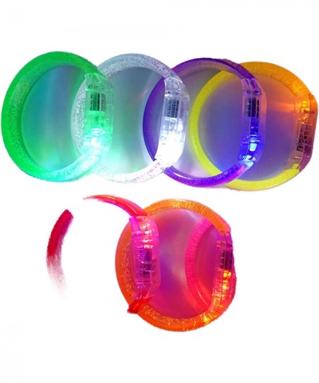 14 Pack LED Light Up Spin Bracelet Glow in The Dark Party Supplies for Kids ＆ Adults Birthday Party Supplies Light Up Bracele...