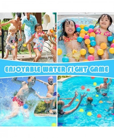 12 Pack Reusable Water Balloons Quick Fill Refillable Water Balls Self Sealing Quick Fill Water Bomb Splash Balls for Swimmin...