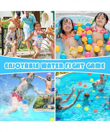 12 Pack Reusable Water Balloons Quick Fill Refillable Water Balls Self Sealing Quick Fill Water Bomb Splash Balls for Swimmin...