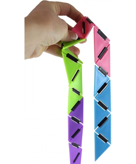 SET OF 2 Infinity Triangle - Magic Endless Folding Fidget Toy - Flip Over and Over - Bend and Fold Crazy Shapes Puzzle - ADD ...