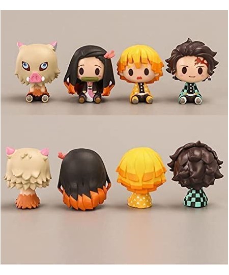 4-Pcs Demon Killer: Kimetsu No Yaiba Action Anime PVC Movable Doll Toy Collection Party Supplier $21.89 - Action Figures