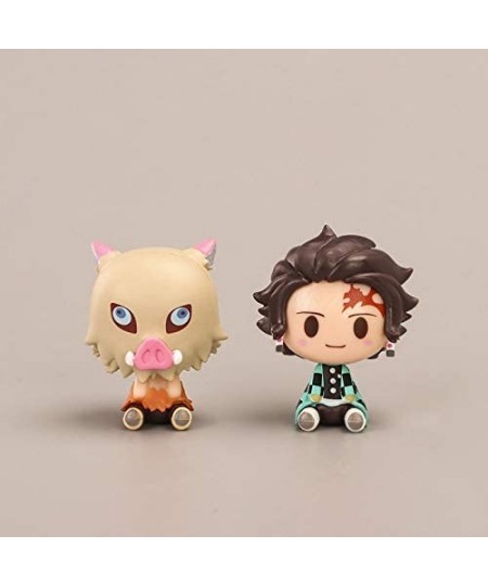 4-Pcs Demon Killer: Kimetsu No Yaiba Action Anime PVC Movable Doll Toy Collection Party Supplier $21.89 - Action Figures