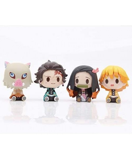 4-Pcs Demon Killer: Kimetsu No Yaiba Action Anime PVC Movable Doll Toy Collection Party Supplier $21.89 - Action Figures