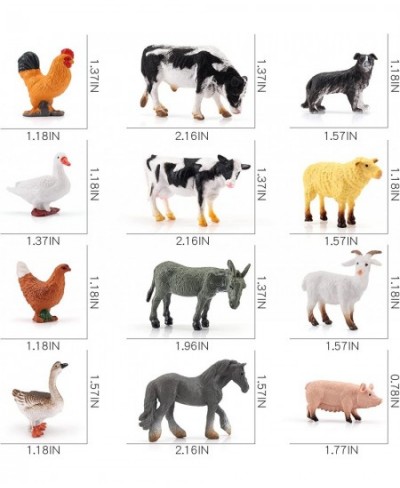 Farm Animal Model Playsets 12 PCS Mini Poultry Chicken Duck Geese Action Figure Toys for Boys Girls Kids $28.85 - Play Figure...