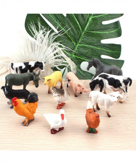 Farm Animal Model Playsets 12 PCS Mini Poultry Chicken Duck Geese Action Figure Toys for Boys Girls Kids $28.85 - Play Figure...