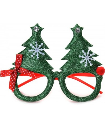 8Pack Christmas Glasses Glitter Party Glasses Frames Bulk Novelty Christmas Decorations Costume Eyeglasses for Christmas Part...