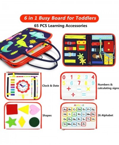 Busy Board for Toddlers Montessori Toys Sensory Activity Board for Fine Motor Skills Autism Preschool Activities Board Airpla...