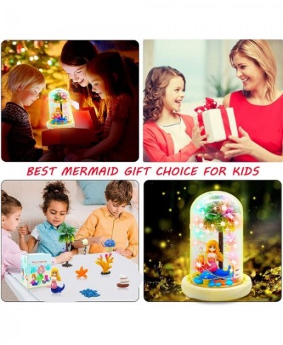 Mermaid Night Light Christmas Gifts Mermaid Gifts for Girls Mermaid Craft Kit Create Your Own Little Mermaid Toys for Girls A...