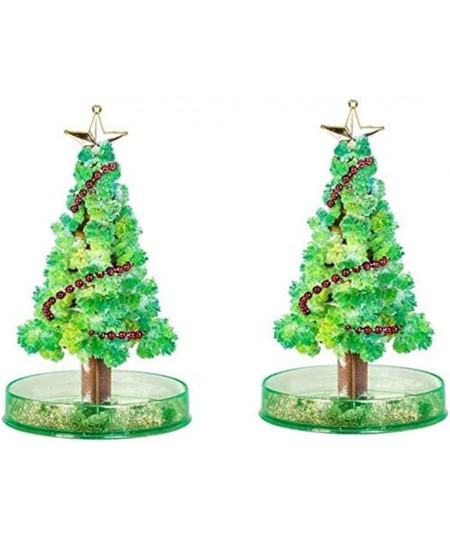 2Pcs Magic Growing Crystal Christmas Tree Growing Christmas Tree for Kids DIY Crystal Grow Christmas Tree Xmas Birthday Gift ...