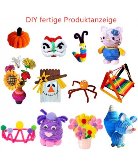 Crafts DIY Art Supplies Pom Pom Pipe Cleaners Wiggle Eyes and Craft Sticks Non-Woven Felt Fabric Sheets $25.41 - Kids' Drawin...